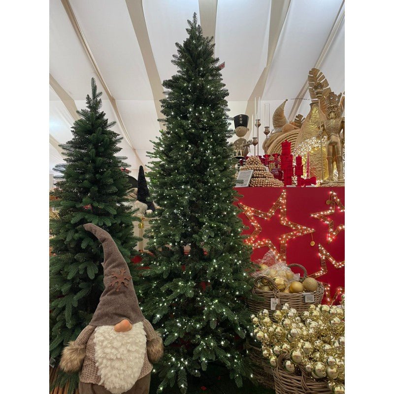 Alcione Slim LVG Design acceso, albero di Natale stretto con LED bianco caldo già integrati – foto 6