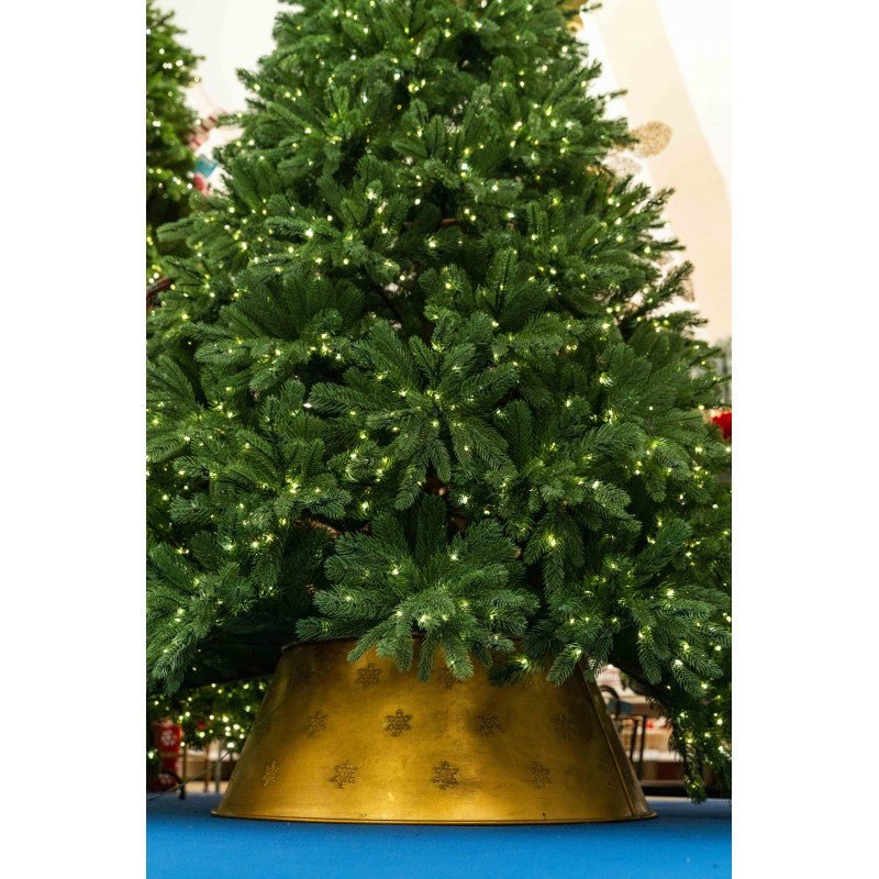 Albero di Natale artificiale Polluce acceso, con LED caldi distribuiti su rami verdi folti – foto 10