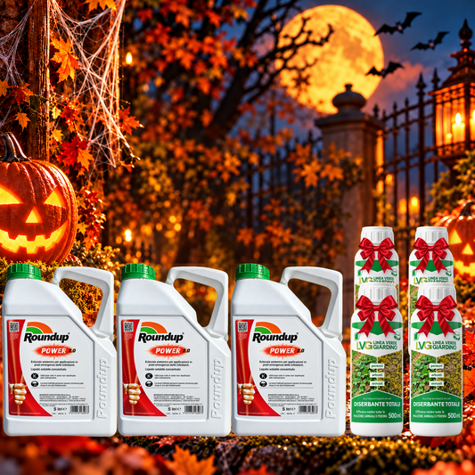 Roundup 360 Power 2.0 5 L – Kit 3 flaconi + 4 LVG Glifene Biograde PFnPE 500 ml in omaggio