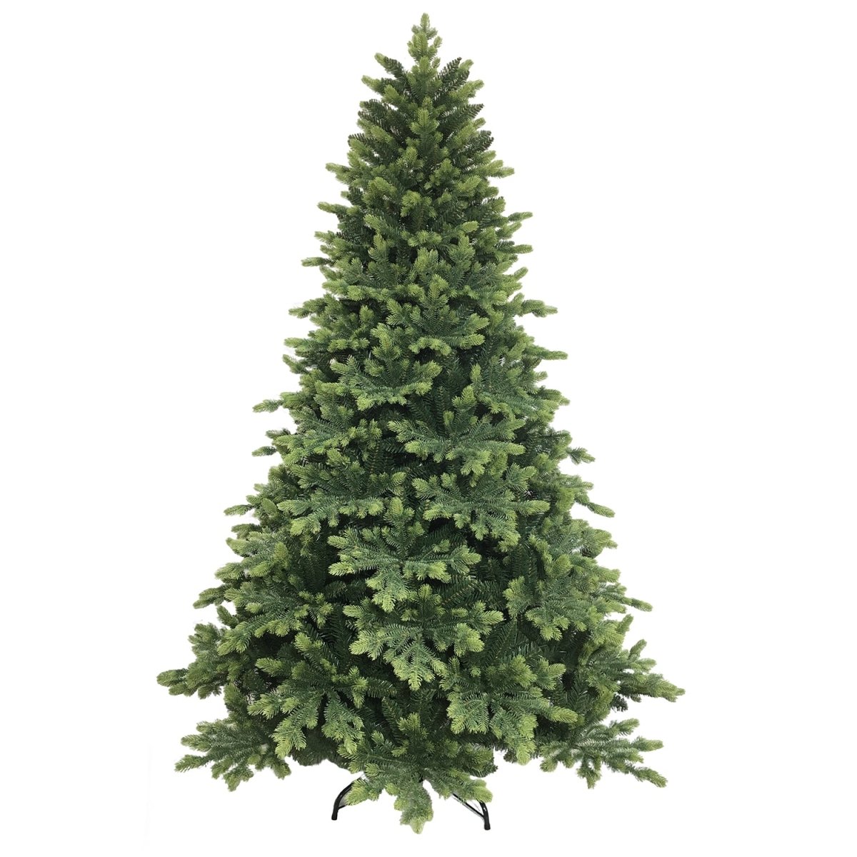 Cansiglio, albero di Natale artificiale con foglie che sfumano dal verde scuro al verde chiaro