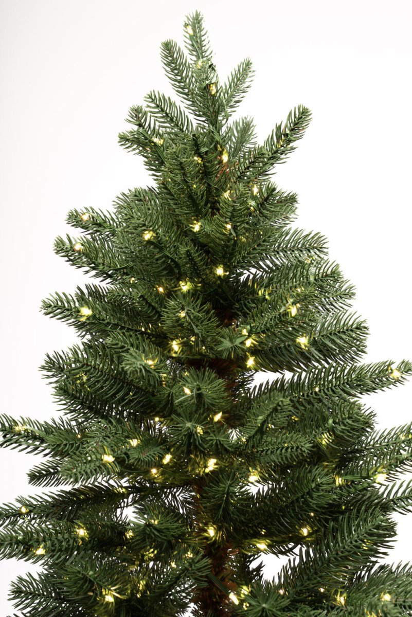 Deneb Slim, albero natalizio stretto e alto in PE effetto Real Touch con LED su tutti i rami – foto 6