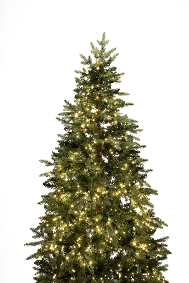Electra Slim, albero di Natale stretto e salvaspazio con LED integrati accesi tra i rami verdi – foto 3