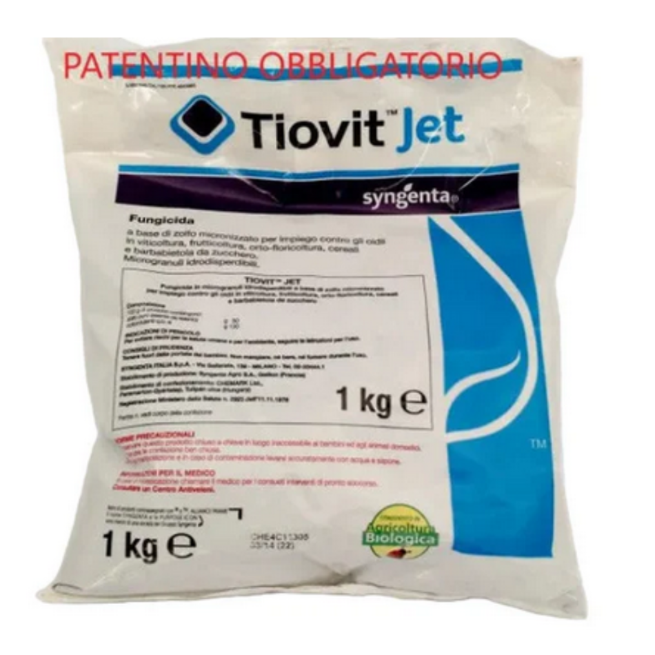 TIOVIT JET Fungicida zolfo micronizzato in microgranuli idrodispersibili