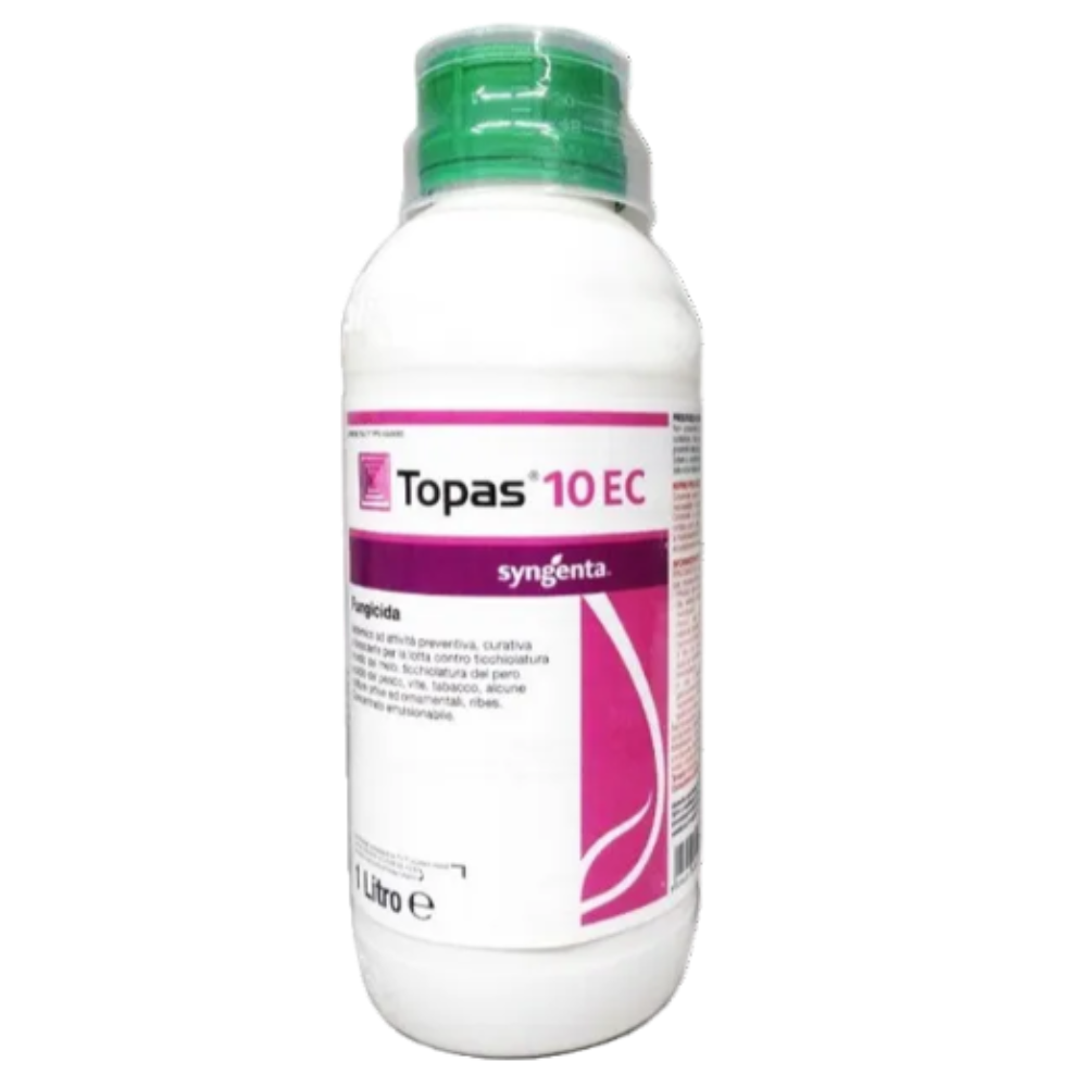 Flacone Topas 10 EC 1 L Syngenta, fungicida sistemico per uso agricolo professionale