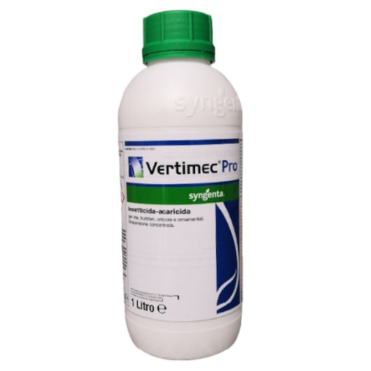 Flacone Vertimec Pro 1 L Syngenta, insetticida acaricida per uso agricolo professionale