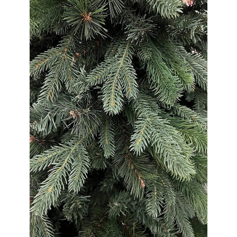 Sila, albero di Natale artificiale molto folto in stile americano con chioma verde piena – foto 3
