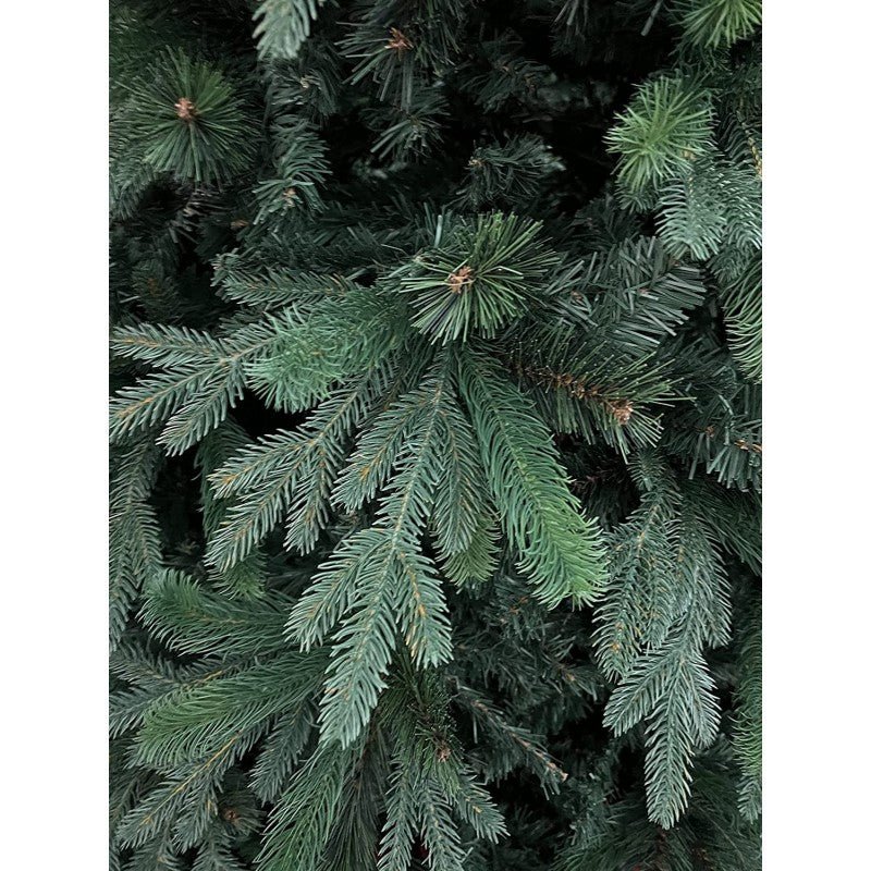 Sila, albero di Natale artificiale molto folto in stile americano con chioma verde piena – foto 4