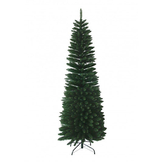 Giotto Slim LVG Design, albero di Natale dalla sagoma sottile con rami in PVC verde scuro