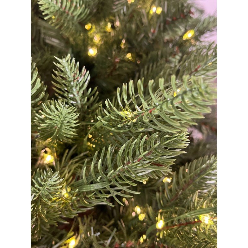 Alcione Slim LVG Design acceso, albero di Natale stretto con LED bianco caldo già integrati – foto 2