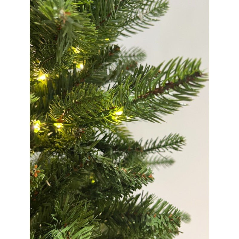 Alcione Slim LVG Design acceso, albero di Natale stretto con LED bianco caldo già integrati – foto 4