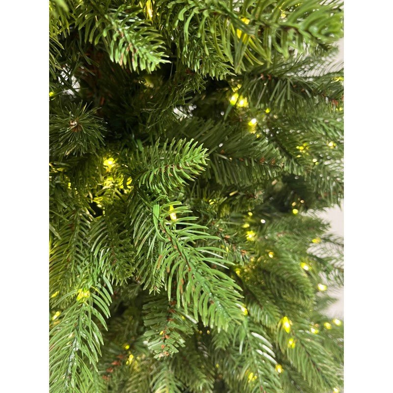 Alcione Slim LVG Design acceso, albero di Natale stretto con LED bianco caldo già integrati – foto 3