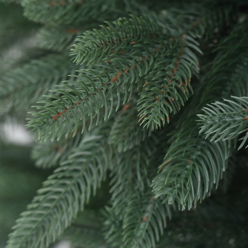 Albero di Natale artificiale Abetone con aghi in PE effetto real touch di colore verde intenso – foto 2