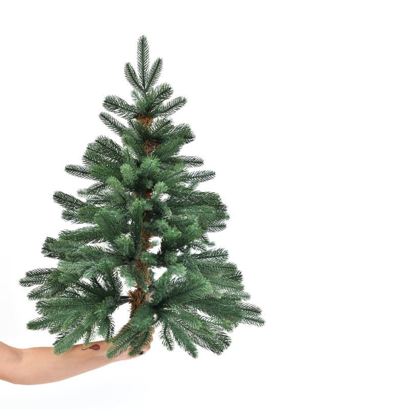 Albero di Natale artificiale Abetone con aghi in PE effetto real touch di colore verde intenso – foto 6
