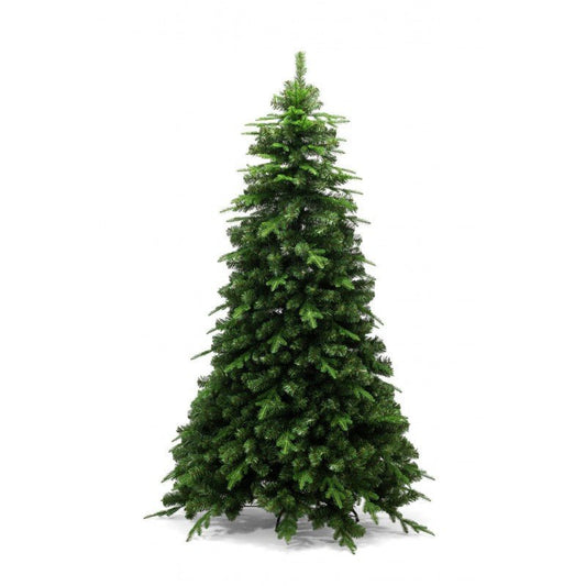 Albero di Natale artificiale Amiata dalla sagoma conica regolare e chioma verde folta