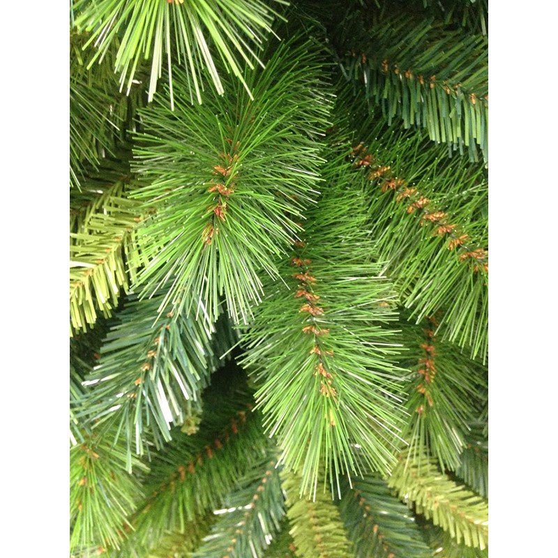 Albero di Natale artificiale Aveto, chioma all'americana con rami ad ago e a foglia larga e stretta – foto 5