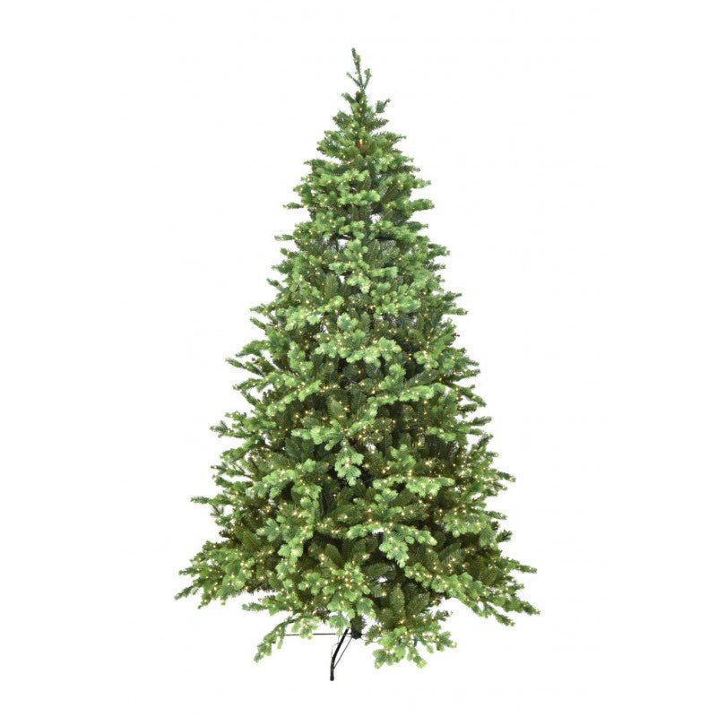 Albero di Natale artificiale Andromeda illuminato da migliaia di micro-LED caldi integrati