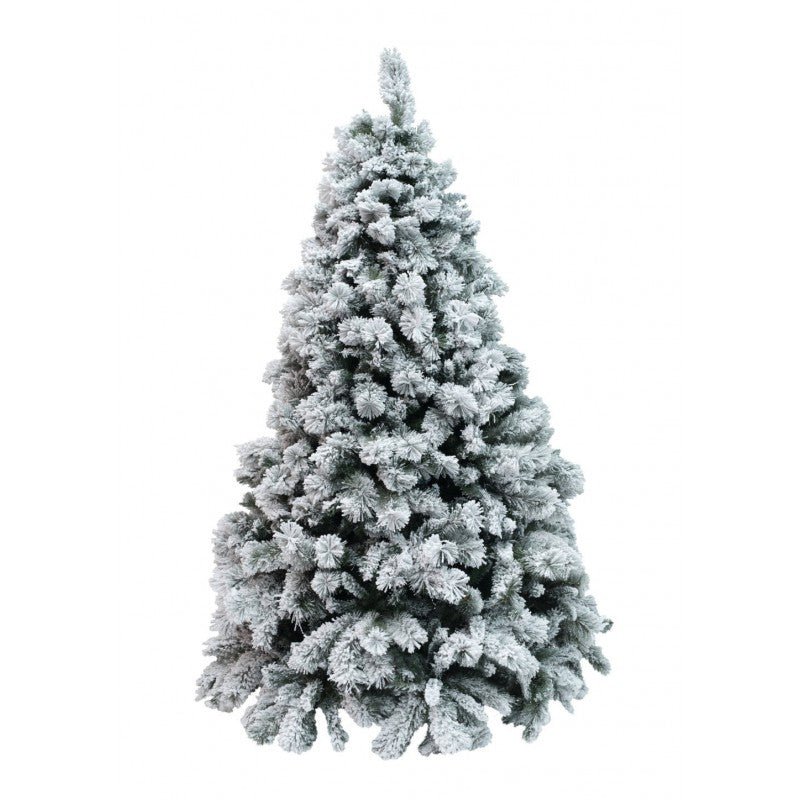 Bormio di LVG Design, albero di Natale in stile americano coperto di neve con chioma fitta