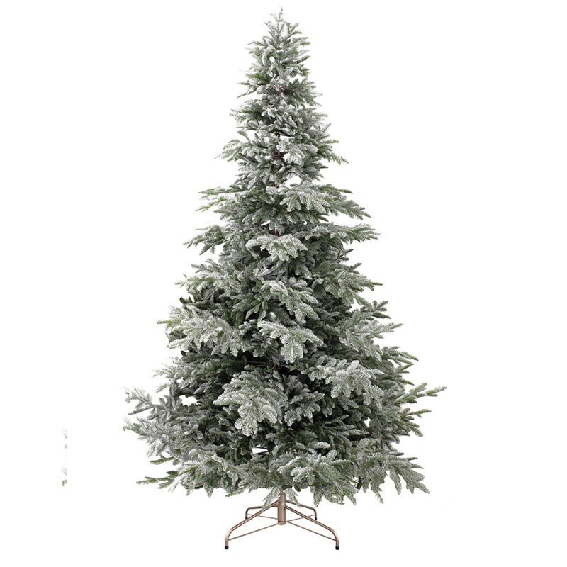 Cortina, albero di Natale innevato con rami in PE Real Feel spolverati di bianco