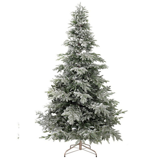 Cortina, albero di Natale innevato con rami in PE Real Feel spolverati di bianco