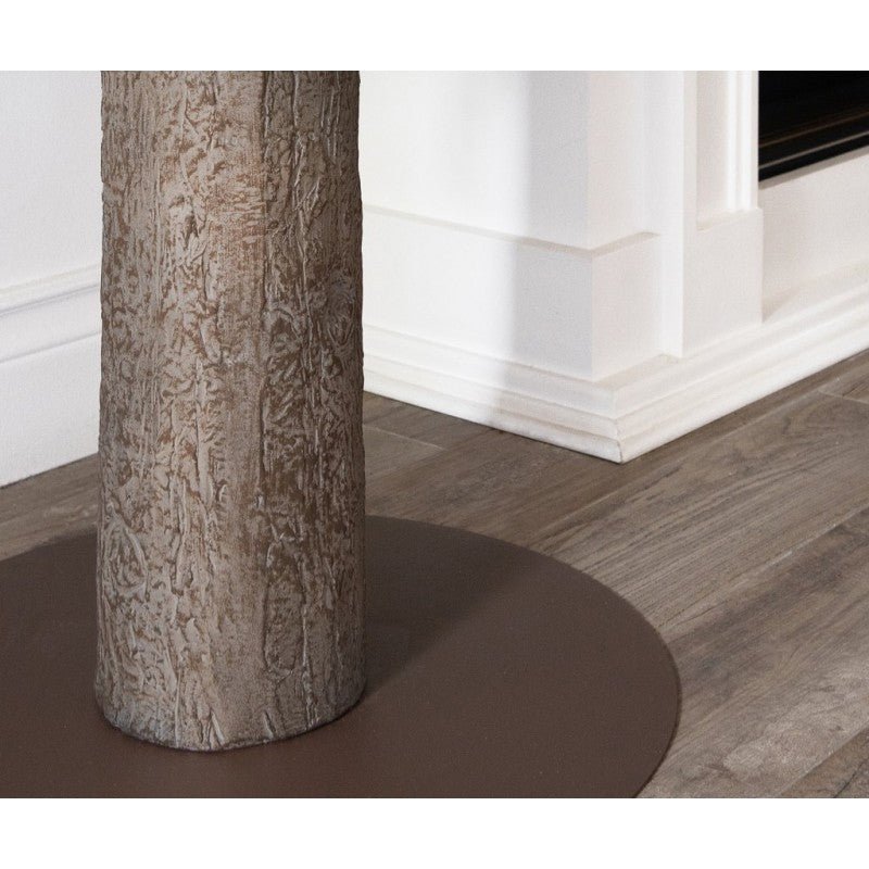 Moena Slim LVG Design, albero natalizio stretto e innevato sollevato su tronco naturale – foto 8