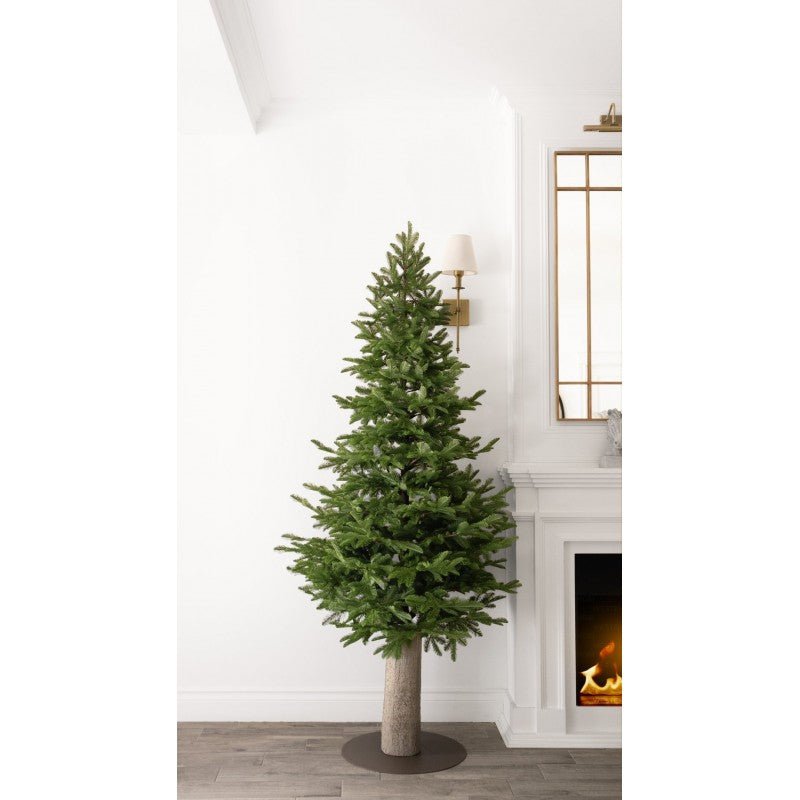 Ghirlandina Slim, albero di Natale stretto in PE con tronco a vista e base in stile naturale – foto 2