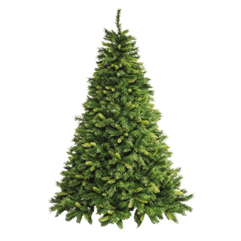 Folgaria LVG Design, albero di Natale piramidale in PVC con fogliame in due tonalità di verde