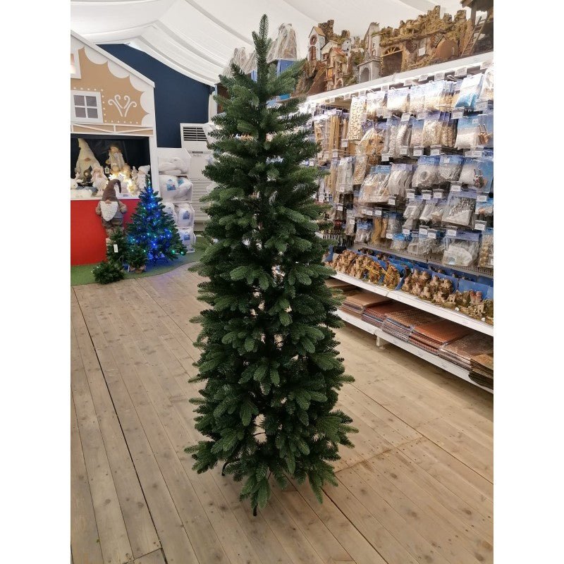 Guinigi Slim LVG Design, albero di Natale salvaspazio verde realistico con rami in PE e PVC – foto 2