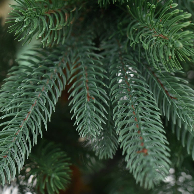 Torrazzo Slim, albero di Natale stretto e alto in PE verde con base a croce metallica – foto 2