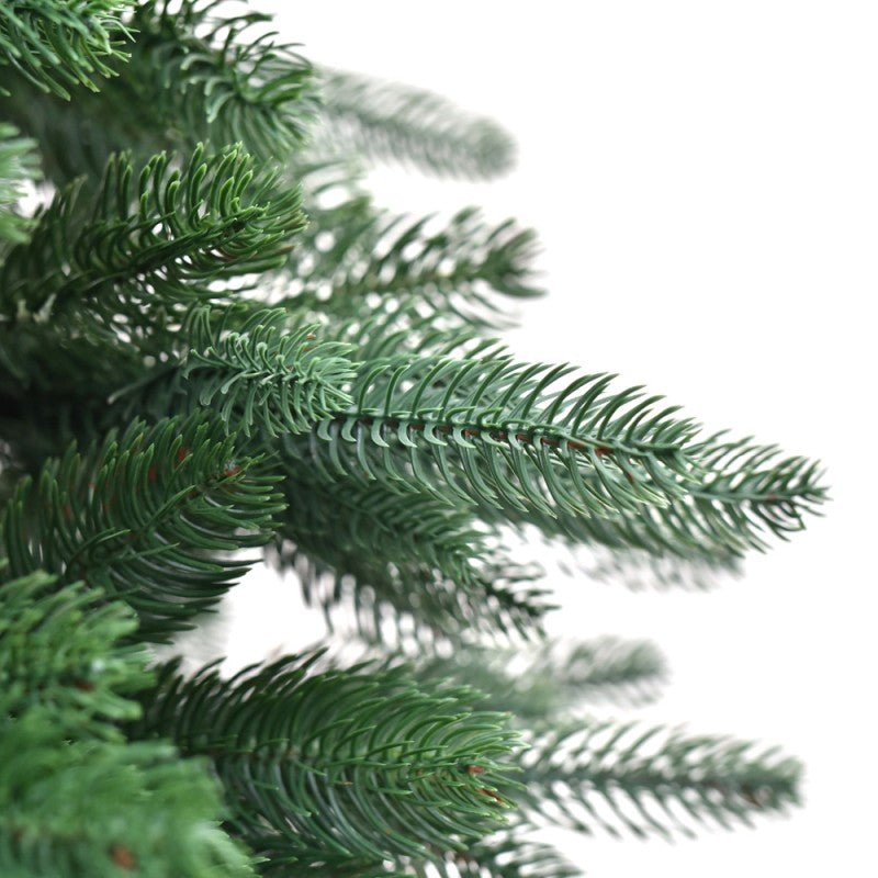 Torrazzo Slim, albero di Natale stretto e alto in PE verde con base a croce metallica – foto 3