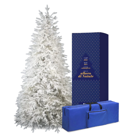 Albero di Natale artificiale Lincoln White Deluxe, Real Touch bianco
