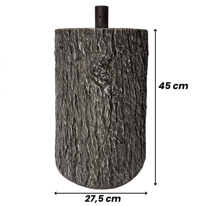Misure della base tronco marrone: altezza 45 cm, diametro 27,5 cm