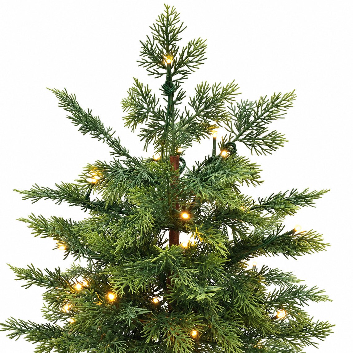 Spica, albero di Natale effetto cipresso alto 210 cm illuminato da 600 LED a luce calda – foto 5