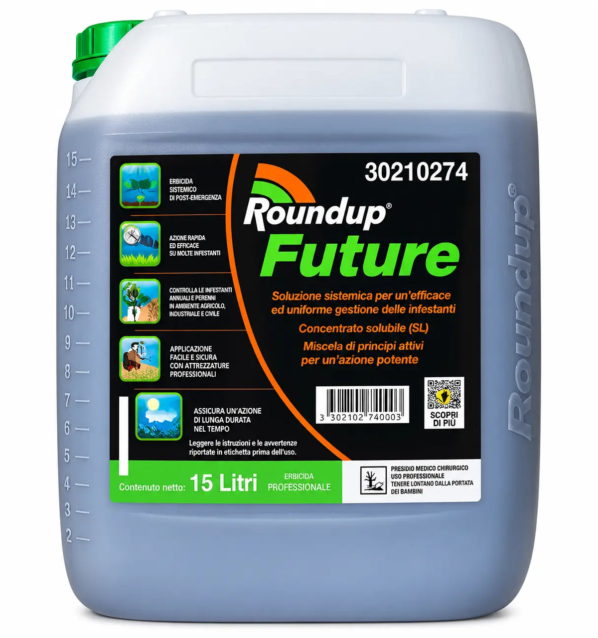 Roundup Future 15 litri erbicida sistemico professionale